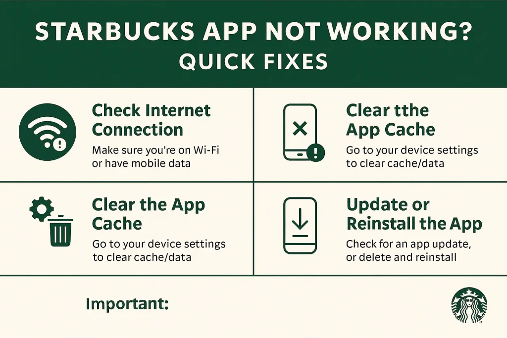 Starbucks App Not Working